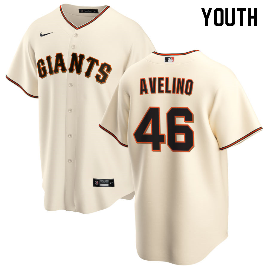 Nike Youth #46 Abiatal Avelino San Francisco Giants Baseball Jerseys Sale-Cream